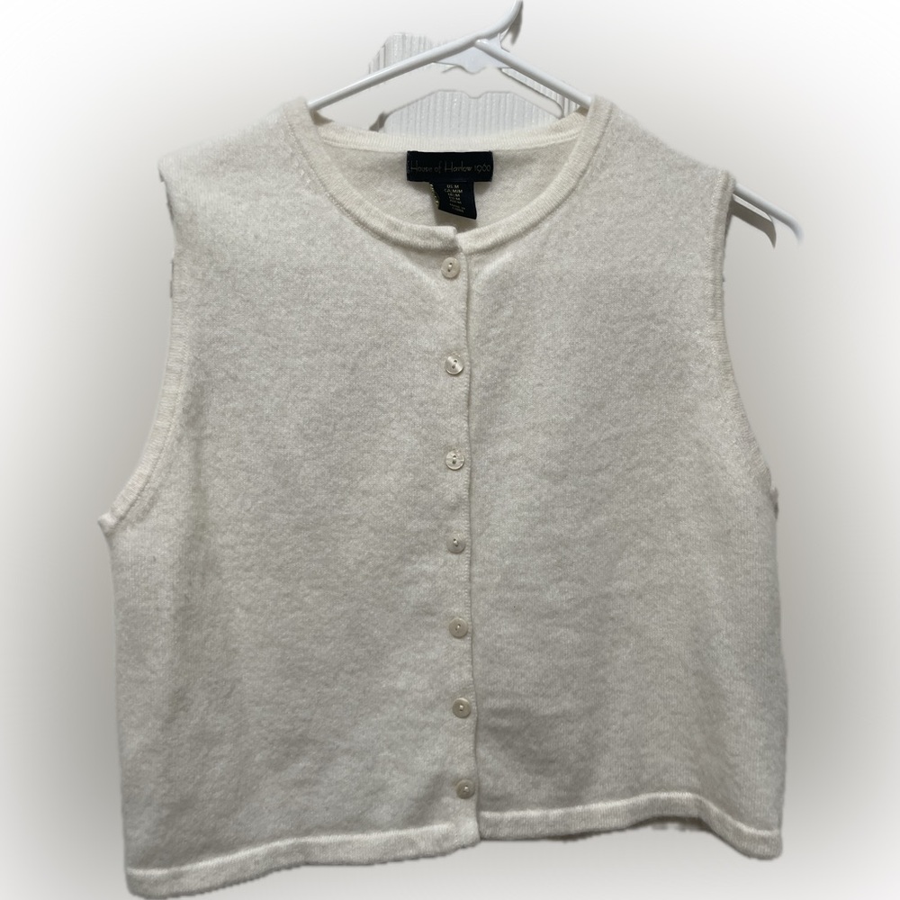 House of Harlow 1960 Cream Button-Up Top